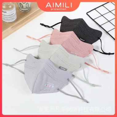 Khẩu trang cho bé 3‑14 tuổi cotton 3 lớp, chống khói bụi, thiết kế thời trang in hình