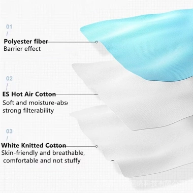 Khẩu trang cho bé 3‑14 tuổi cotton 3 lớp, chống khói bụi, thiết kế thời trang in hình 8