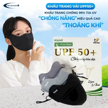 Khẩu trang chống 99% tia UV phiên bản đặc biệt - mẫu mới nhất, giá chỉ 35.500đ, giảm từ 42.955đ