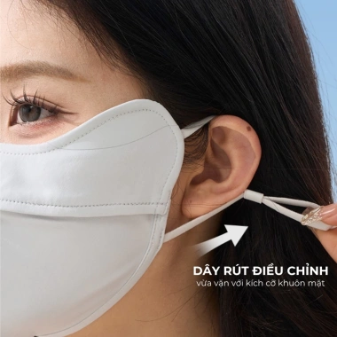 Khẩu trang chống 99% tia UV phiên bản đặc biệt - mẫu mới nhất, giá chỉ 35.500đ, giảm từ 42.955đ