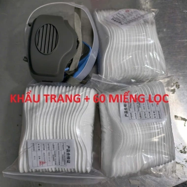 Khẩu Trang Chống Bụi Mịn 3.200 kèm 50 và 20 bông lọc, Giá ưu đãi 119.000 đồng