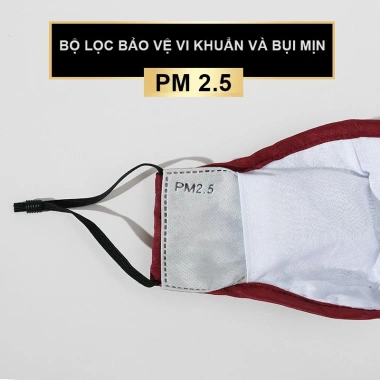 Khẩu trang chống bụi PM2.5 5 lớp van thở, kính mắt tháo rời, dùng nhiều lần 8.000 VND