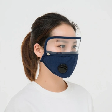 Khẩu trang chống bụi PM2.5 5 lớp van thở, kính mắt tháo rời, dùng nhiều lần 8.000 VND
