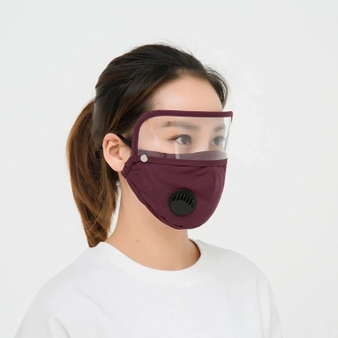 Khẩu trang chống bụi PM2.5 5 lớp van thở, kính mắt tháo rời, dùng nhiều lần 8.000 VND