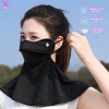 Khẩu Trang Chống Nắng Ba Chiều UV Vải Lụa Băng Phủ Mặt Vai Gáy - Giá 64.999đ 2