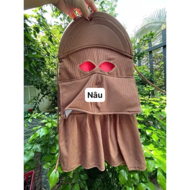 Khẩu Trang Chống Nắng Kín Mắt, Nón Thun Gân Lạnh Co Giãn - Chỉ 49.000, Bảo Vệ Mắt