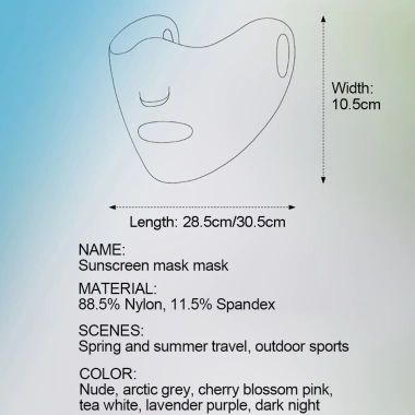 Khẩu trang chống nắng NOFOXO UPF50+ - Bảo vệ khuôn mặt, thoáng khí mùa hè, giảm giá 22%
