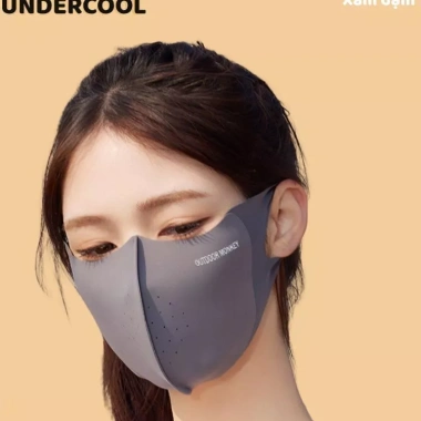 Khẩu Trang Chống Nắng Nửa Mặt UNDERCOOL UPF50+ Lỗ Thoáng Khí Nhẹ Mát Co Giãn 4 Màu 39k