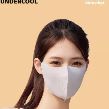 Khẩu Trang Chống Nắng Nửa Mặt UNDERCOOL UPF50+ Lỗ Thoáng Khí Nhẹ Mát Co Giãn 4 Màu 39k