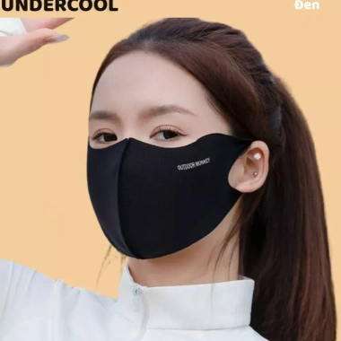 Khẩu Trang Chống Nắng Nửa Mặt UNDERCOOL UPF50+ Lỗ Thoáng Khí Nhẹ Mát Co Giãn 4 Màu 39k