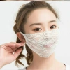 Khẩu trang chống nắng siêu mỏng ren lưới thoáng khí, giặt sạch cho nữ – 27k 3