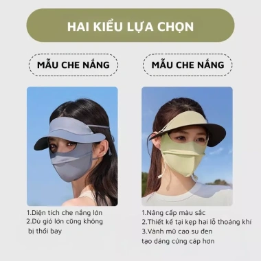 Khẩu trang chống nắng TIAR CORNER lụa băng UV, thoáng mát, thấm hút mồ hôi - 35k
