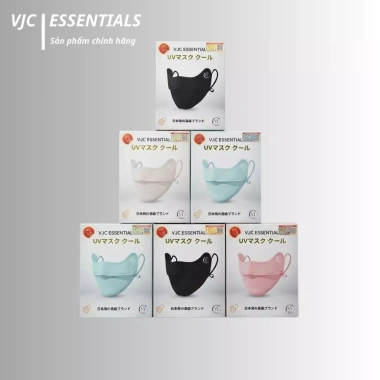 Khẩu trang chống nắng UPF50+ VJC Nhật Bản vải lụa băng cao cấp, thoáng khí, ngăn tia UV - chỉ 60.000₫ 2