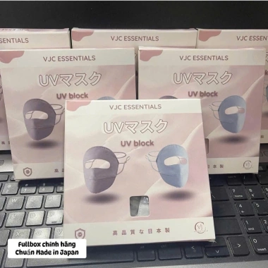 Khẩu trang chống nắng UPF50+ VJC Nhật Bản vải lụa băng cao cấp, thoáng khí, ngăn tia UV - chỉ 60.000₫ 10