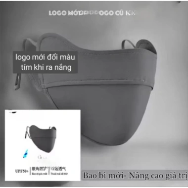 Khẩu Trang Chống Nắng UV Bảo Vệ Hốc Mắt, Thiết Kế Thời Trang Mỏng Nhẹ