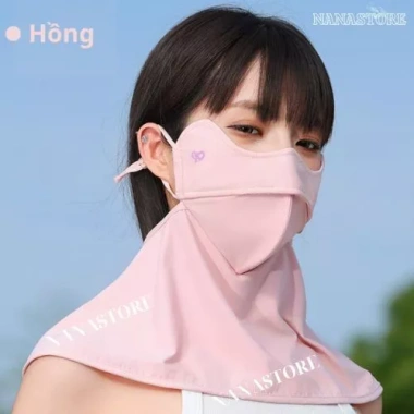 Khẩu Trang Chống Nắng UV + Khăn Che Cổ Vai Gáy Nam Nữ Phụ Kiện - Bảo Vệ Toàn Diện 8