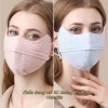 Khẩu trang chống nắng vải 3D 3 lớp thoáng khí, giặt lại dễ, unisex Chichitu