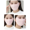 Khẩu trang chống nắng vải 3D 3 lớp thoáng khí, giặt lại dễ, unisex Chichitu 7