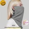 Khẩu trang chống nắng vải lụa thoáng khí mát lạnh bảo vệ mặt cổ nam nữ UV 4