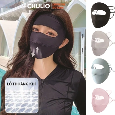 Khẩu trang Chulio chống UV UPF 50+ chống nắng, bụi - Giá chỉ 29.000₫