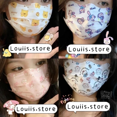Khẩu trang con cua in hình dễ thương set 10 chiếc - Giá chỉ 16.999đ Louiis