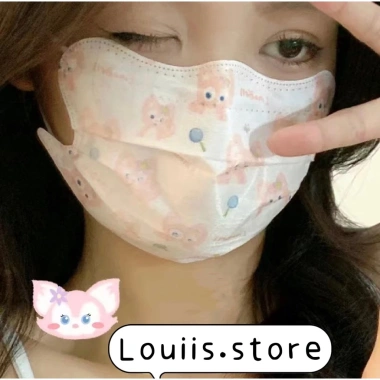 Khẩu trang con cua in hình dễ thương set 10 chiếc - Giá chỉ 16.999đ Louiis