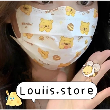 Khẩu trang con cua in hình dễ thương set 10 chiếc - Giá chỉ 16.999đ Louiis