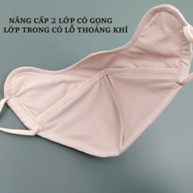 Khẩu Trang Cotton Dày Thoáng Khí, Chống UV, Chống Bụi, Kháng Khuẩn, Giặt Được, In Logo - 23.422₫