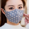 Khẩu Trang Cotton Thoáng Khí Chống Nắng Chống Bụi Điều Chỉnh Tái Sử Dụng Họa Tiết Hoa Thời Trang 6