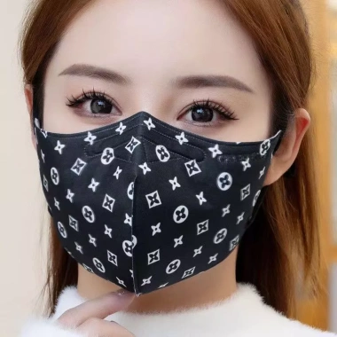 Khẩu Trang Cotton Thoáng Khí Chống Nắng Chống Bụi Điều Chỉnh Tái Sử Dụng Họa Tiết Hoa Thời Trang 8