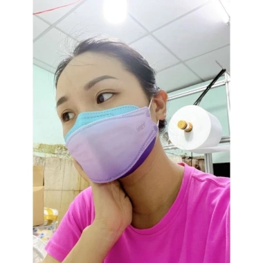 Khẩu Trang Đa Sắc Cầu Vòng Ombre KF94 4D Cao Cấp Yoki - 4 Lớp, Bịch 6 Cái, Giá 7.900₫ 7