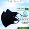 Khẩu trang đen 5D Thịnh Phát 100 chiếc - Kháng khuẩn, chống UV, túi Zip tiện lợi