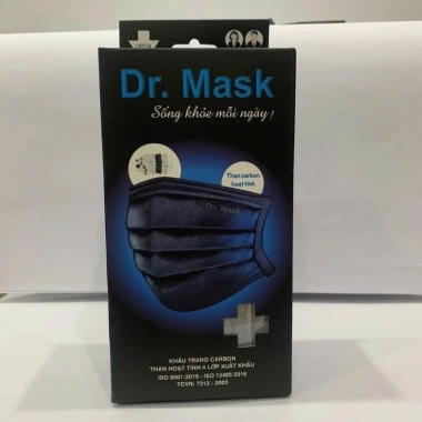 Khẩu trang Dr Mask carbon than hoạt tính 4 lớp xuất khẩu - Giá chỉ 66.000đ