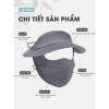 Khẩu trang full face kèm mũ vải chống nắng UPF50+ vải lụa thoáng khí - KT-M99 chỉ 42.400 VND 5