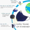 Khẩu trang GP Standard than hoạt tính chống độc, chống bụi, giặt được, quai tai 2