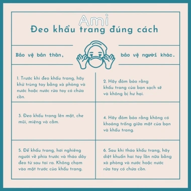 Khẩu trang KF94 4D cho bé AMI MASK kháng khuẩn, chống bụi mịn – 10.000₫