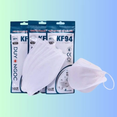 Khẩu trang KF94 Duy Ngọc Thùng 300 chiếc 4D kháng khuẩn Chống bụi mịn KT29 55.000 2