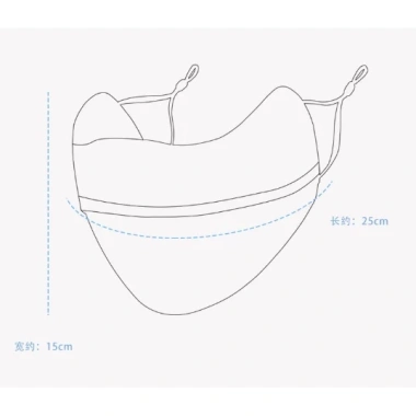 Khẩu trang kháng khuẩn cao cấp, chống bụi, UV, nút chỉnh dây, giá 13.993 VND 5