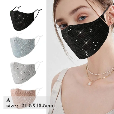 Khẩu Trang Kim Tuyến Chống Nắng, Chống Bụi, Thoáng Khí, Giặt Được - 36,175₫ 2