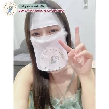 Khẩu trang kín mặt Salua Hàn Quốc vải lụa UPF 50+ chống UV - Giá chỉ 156.000₫