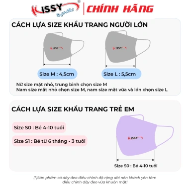 Khẩu Trang Kissy 3D Người Lớn Sợi Hoạt Tính Chống Bụi Mịn - Giá chỉ 59.000đ