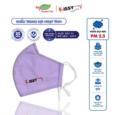 Khẩu Trang Kissy 5D Trẻ Em Chính Hãng - Sợi Hoạt Tính, Chống Bụi Mịn, Đủ Mẫu Đủ Size, Giá Ưu Đãi 57.479₫