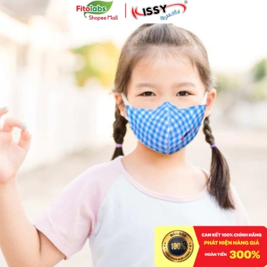 Khẩu Trang Kissy 5D Trẻ Em Chính Hãng - Sợi Hoạt Tính, Chống Bụi Mịn, Đủ Mẫu Đủ Size, Giá Ưu Đãi 57.479₫