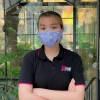 Khẩu Trang Kissy Nữ M Hồng Tim Sợi Hoạt Tính UV Ngăn Bụi PM2.5 50.000 2