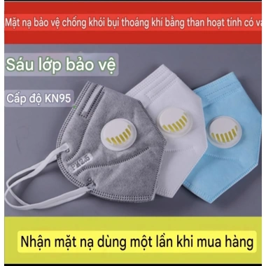 Khẩu trang KN95 Combo 10 cái van thở, chống khói độc, lọc bụi mịn - Giá 55.440 VND 3 Khẩu trang KN95 Combo 10 cái van thở, chống khói độc, lọc bụi mịn - Giá 55.440 VND 3