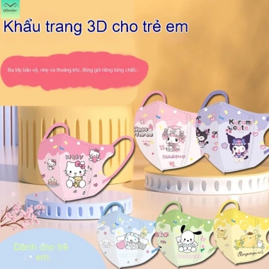 Khẩu trang Kulomi trẻ em, học sinh, đóng gói lẻ, dùng một lần, chống khói bụi - 16.800đ