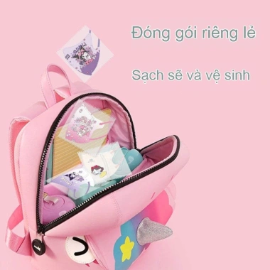 Khẩu trang Kulomi trẻ em, học sinh, đóng gói lẻ, dùng một lần, chống khói bụi - 16.800đ