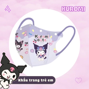 Khẩu trang Kulomi trẻ em, học sinh, đóng gói lẻ, dùng một lần, chống khói bụi - 16.800đ