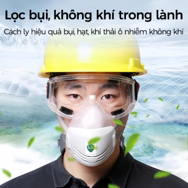 Khẩu trang lọc PM2.5 cho công nhân xây dựng & thợ hàn Chống bụi, hóa chất, thấm nước, giá ưu đãi 28.800₫