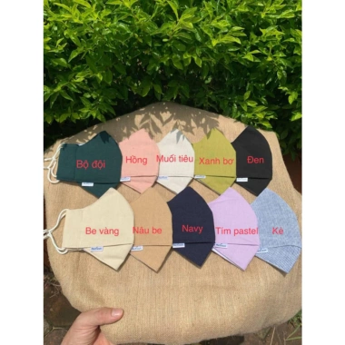 Khẩu trang M1 linen Munberry 3 lớp than hoạt tính, kháng khuẩn, UPF50+ chống nắng & nám - giá 45.000đ